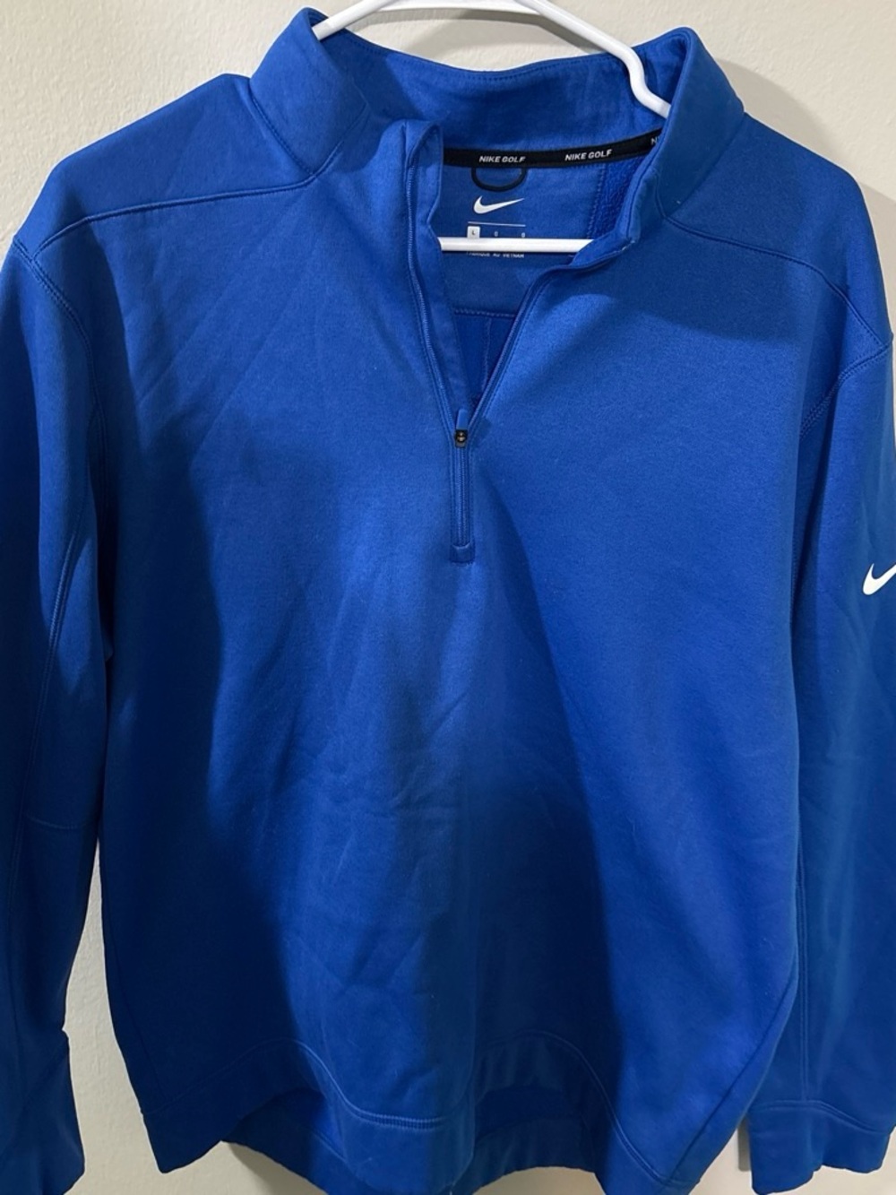 Nike Royal Blue Men's Quarter-Zip Performance Pullover